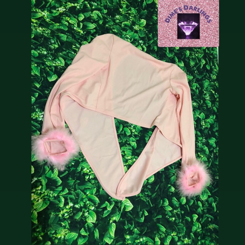 Pink Front Tied Long Sleeve Top - Picture 3 of 5